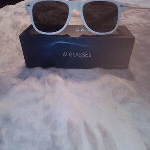 AI Glasses White Wearable Electronics